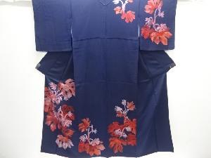 草花模様訪問着